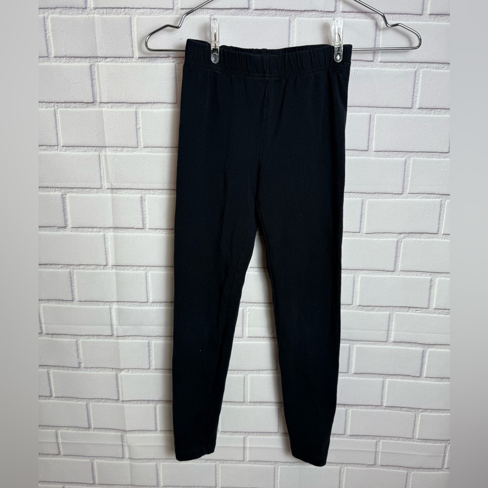 Lands' End Black Activewear Leggings sporty comfort everyday wear girls M